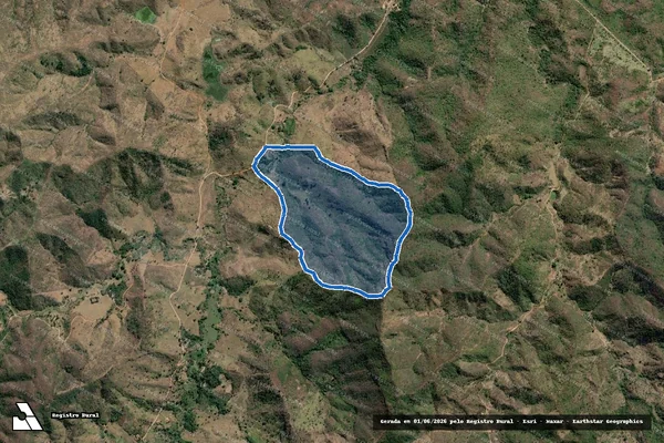 Imagem de satélite de FAZENDA BREJAUBA  - . em Virgolândia - MG