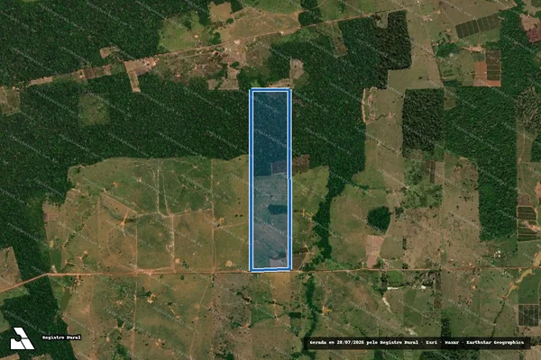 Imagem de satélite de COLÔNIA SANTA MARIA ? LOTE 211 - PAD PEDRO PEIXOTO em Acrelândia - AC