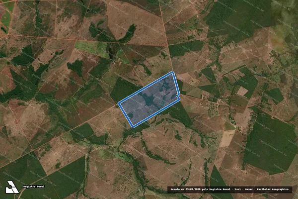 Imagem de satélite de FAZENDA SANTA LUZIA - I / 001 em Araguaçu - TO