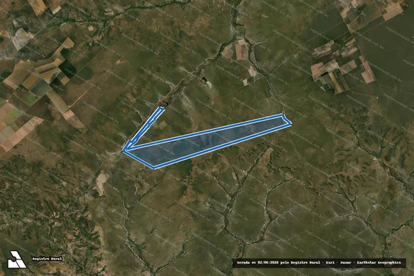 Imagem de satélite de FAZENDA COCHÁ, GIBÃO E FLEXEIRAS - 001 em Bonito de Minas - MG