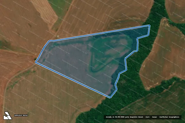 Imagem de satélite de Lote Rural n°45 da Gleba n°05 - Parte 1 em Sulina - PR