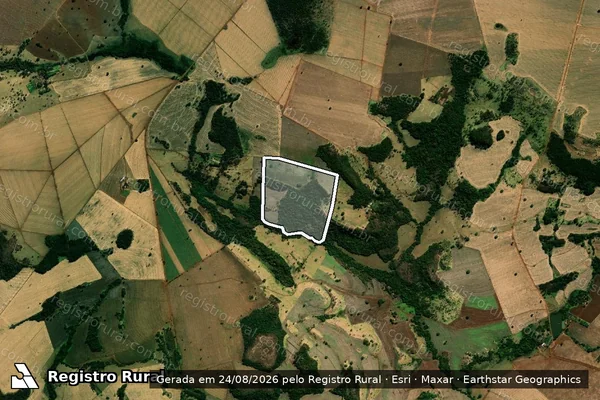 Imagem de satélite de Fazenda Santa Terezinha - Parte 1 em Goiatuba - GO