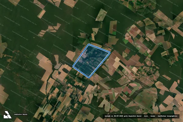 Imagem de satélite de Fazenda União II em Cláudia - MT