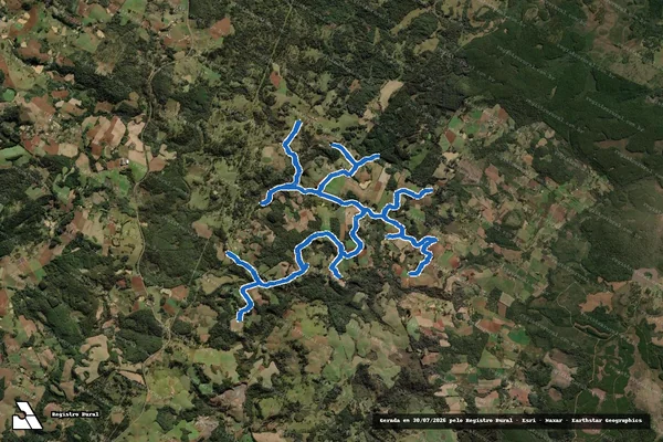 Imagem de satélite de P.A. HERMÍNIO G.S. ESTRADA MUNICIPAL - GLEBA "A" em Caçador - SC