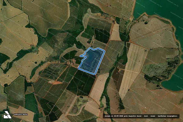 Imagem de satélite de Fazenda Santa Maria - Parcela 1 em Formiga - MG
