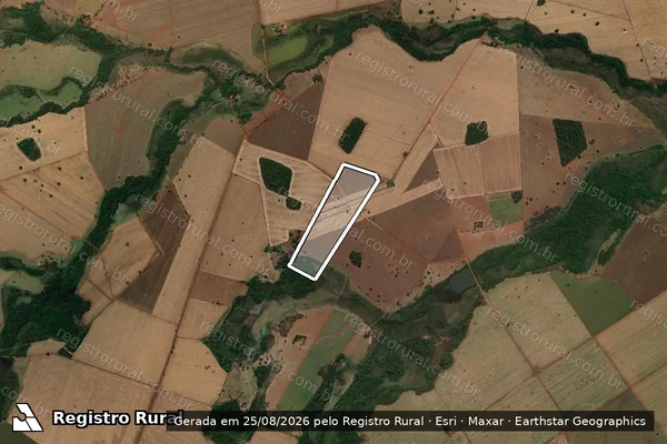 Imagem de satélite de FAZENDA SETE LAGOAS - GLEBA 05 em Quirinópolis - GO
