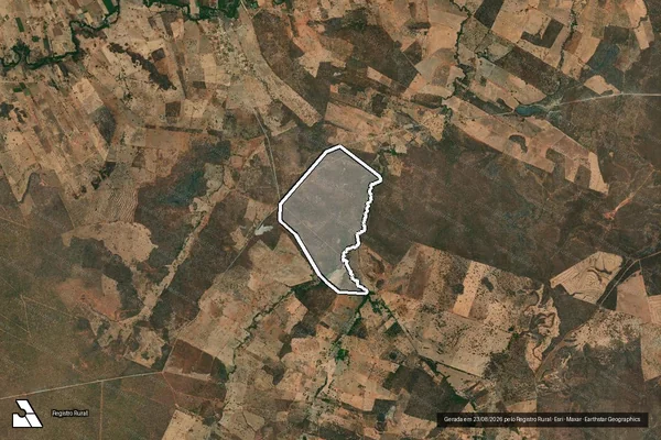 Imagem de satélite de FAZENDA INHUMAS - Gleba 03 em Montalvânia - MG