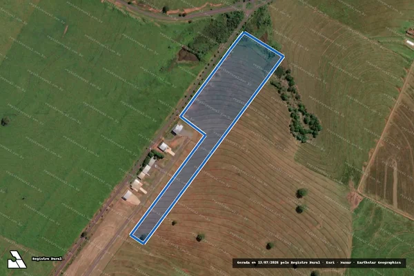 Imagem de satélite de Fazenda Ana Carolina - Área Desapropriada em Santa Fé do Sul - SP