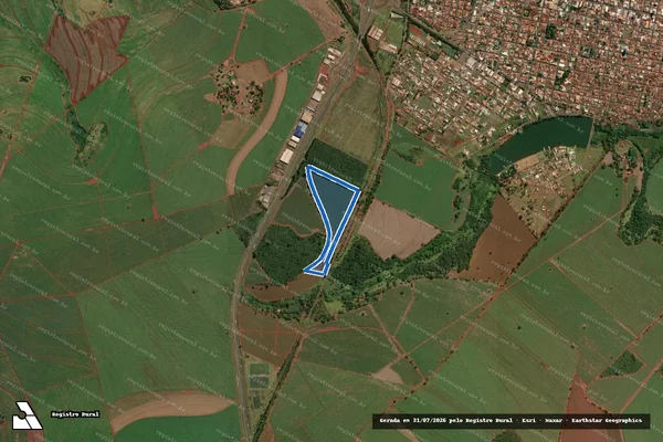 Imagem de satélite de Fazenda Santa Clara - GLEBA 2 em Ituverava - SP