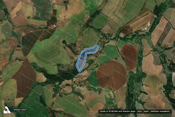 Imagem de satélite de Fazenda Santa Cruz - Parte 2 em Casa Branca - SP