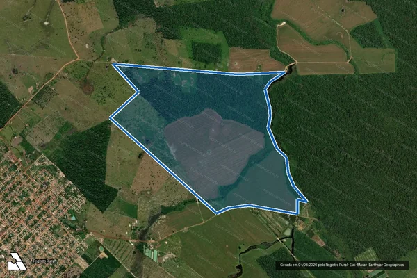 Imagem de satélite de FAZENDA COLIBRI - GLEBA CAJUEIRO / PARTE 1
