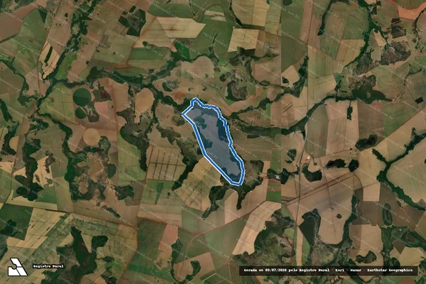 Imagem de satélite de Fazenda Santa Clara - Fazenda Santa Clara em Edéia - GO