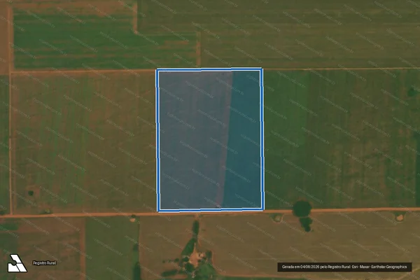 Imagem de satélite de Sítio Santa Izabel - Gleba A4 em Taquarussu - MS