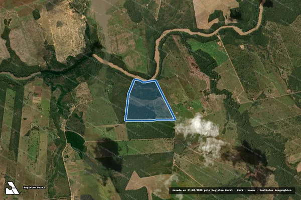 Imagem de satélite de Recanto do Sabiá - Matrícula 1.585 em Rosário Oeste - MT