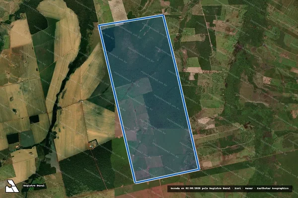 Imagem de satélite de Fazenda São Judas Tadeu - Parcela 1 em Canabrava do Norte - MT