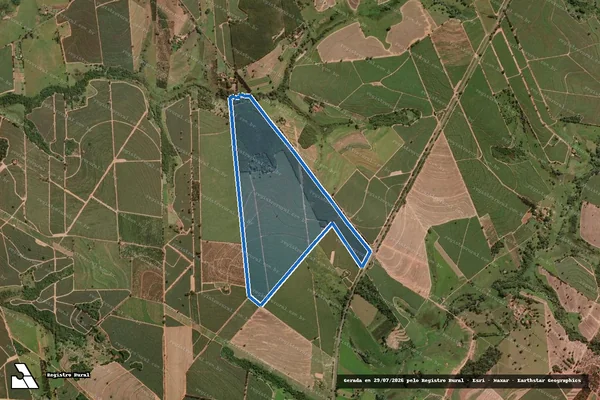 Imagem de satélite de FAZENDA SÃO LUIZ - 16534_GLEBA_B em Ibirá - SP