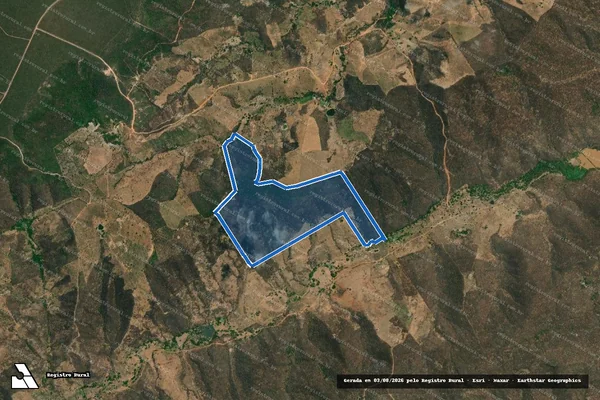 Imagem de satélite de Reserva Legal 03 - Projeto de Assentamento Vargem Formosa - Parte 1 em Chapada do Norte - MG