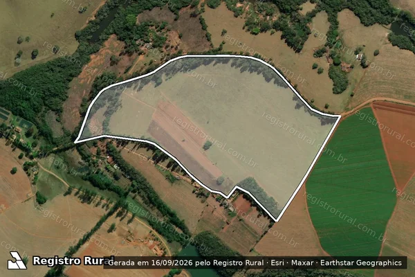 Imagem de satélite de SITIO OURO FALA - Gleba A ? SITIO OURO FALA em São Gonçalo do Sapucaí - MG