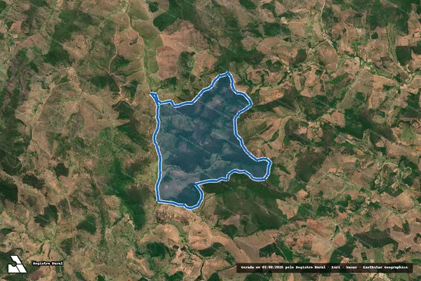 Imagem de satélite de Córrego Água Limpa - Todos os Santos e Rio Capim - PARCELA 01 em Aimorés - MG