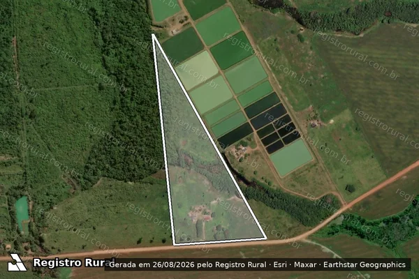 Imagem de satélite de Lote 28 Gleba Cajueiro Setor 01 - LOTE 28 Remanescente - LOTE 28 - REMANESCENTE em Itapuã do Oeste - RO