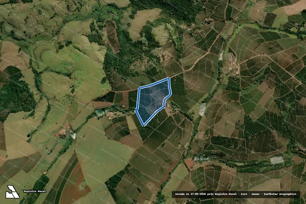 Imagem de satélite de Fazenda Parnásio - Gleba B em São Tomás de Aquino - MG
