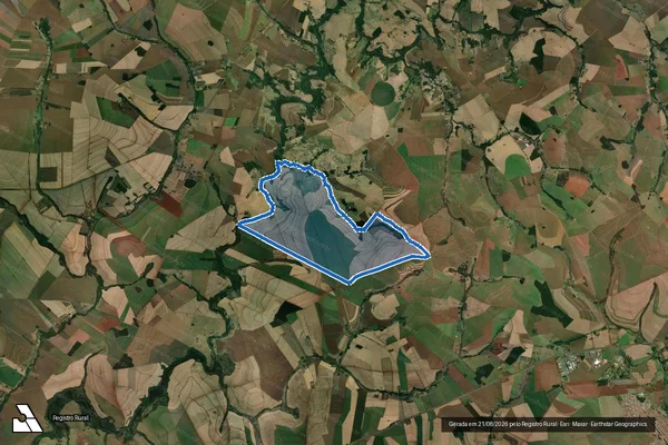 Imagem de satélite de FAZENDA e SITIO JAMAICA - GLEBA C em Santa Cruz do Rio Pardo - SP