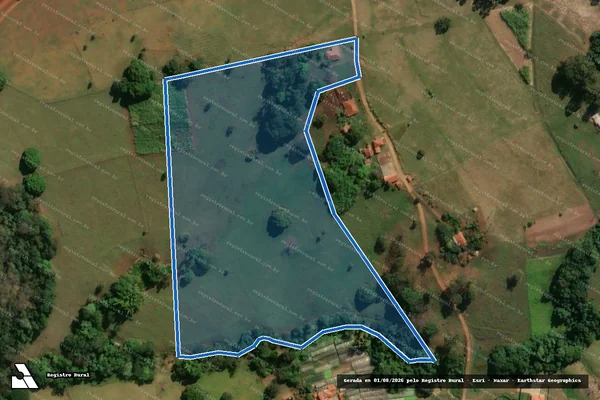 Imagem de satélite de Sítio Santa Ines - Sitio Santa Ines em Cajuru - SP