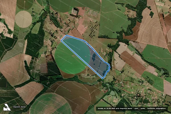 Imagem de satélite de Fazenda Zeni - Gleba B em Avaré - SP