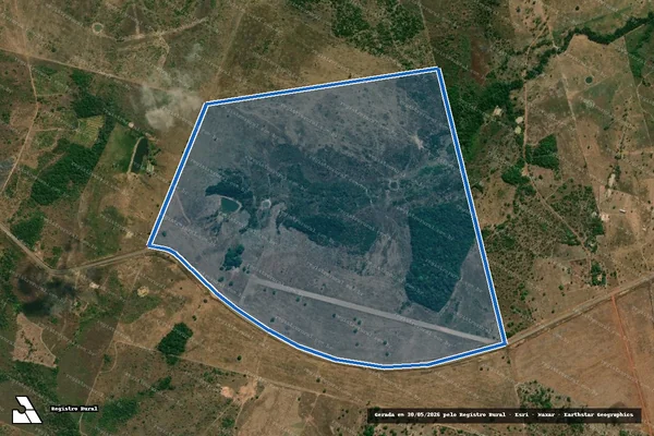 Imagem de satélite de FAZENDA CAMACAM - PARCELA 01 em Floresta do Araguaia - PA