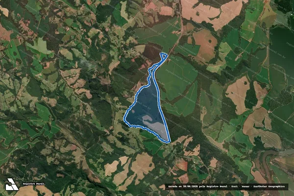 Imagem de satélite de Fazenda Engenho da Pedra Branca - Parte 1 em Tibagi - PR
