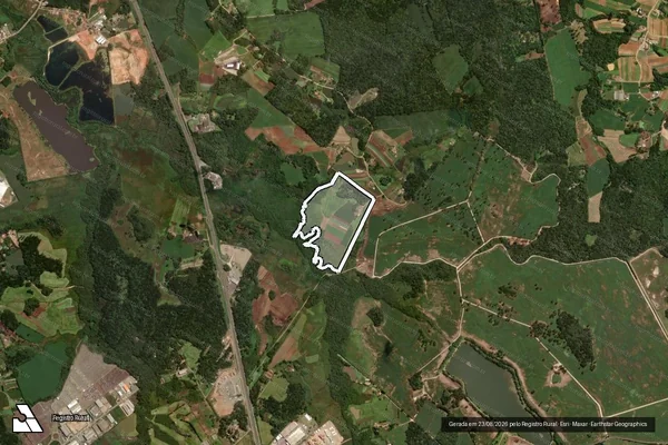 Imagem de satélite de CHACARÁ FONSACA - Parte 1 em São José dos Pinhais - PR