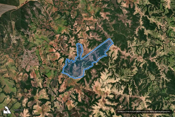 Imagem de satélite de FAZENDA SÃO GONÇALO, LUGAR DENOMINADO CÓRREGO DO LENÇO - Parte 1 em São Gonçalo do Abaeté - MG