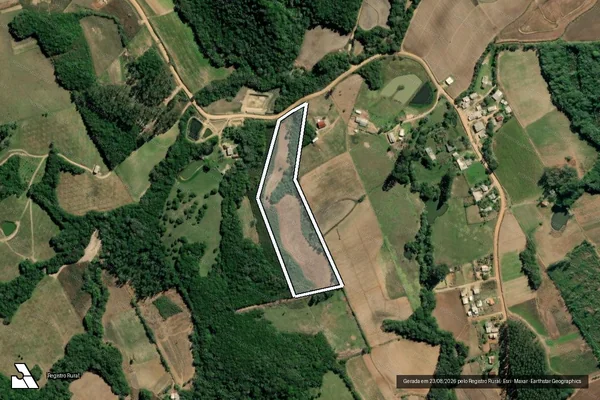 Imagem de satélite de Antonio Spotti Franskowiaki (Matrícula 8911) - Parcela 1 em Sertão Santana - RS