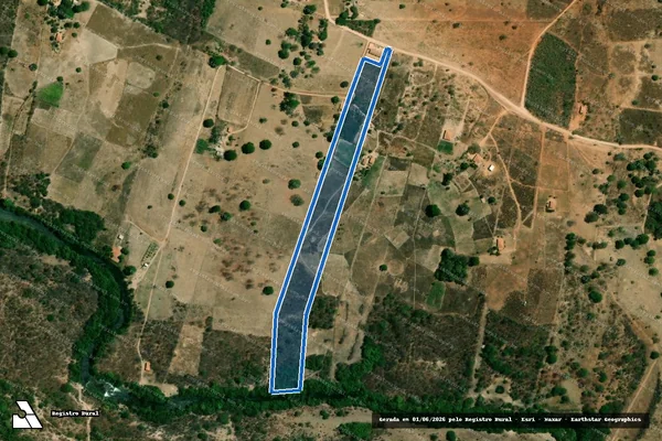 Imagem de satélite de FAZENDA BARREIRO - 002 - 001 em Correntina - BA