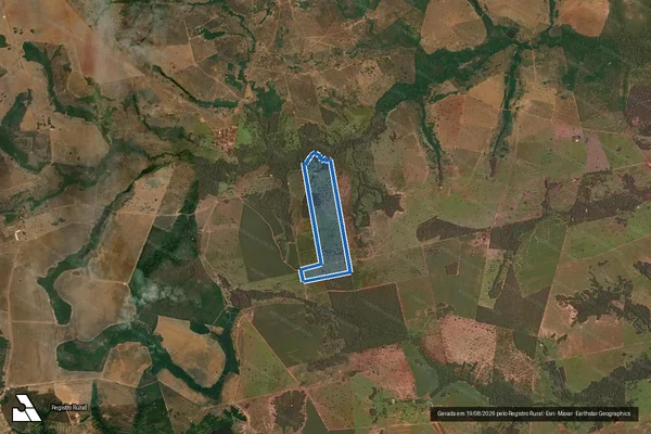 Imagem de satélite de Fazenda São Sebastião II - 001 em Araguaçu - TO