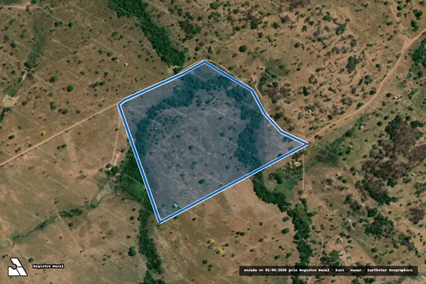Imagem de satélite de LOTE 90,  P.A MATA AZUL I - Lote 90-2 em Pequizeiro - TO