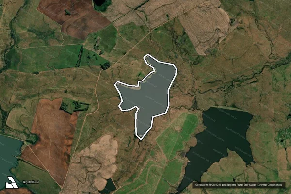 Imagem de satélite de São Gonçalo Barragem - Barragem em Uruguaiana - RS