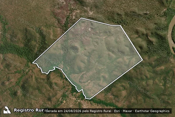 Imagem de satélite de FAZENDA RIACHO DE FORA II - 001 em Tasso Fragoso - MA