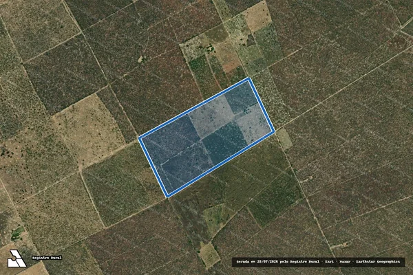 Imagem de satélite de Lote ? 47 ? PA Campo Alegre - Perímetro em Wanderley - BA