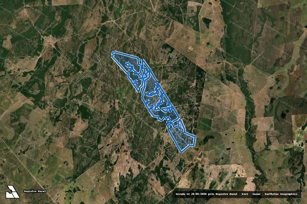 Imagem de satélite de Fazenda Campo Cyra - C em Rio Verde de Mato Grosso - MS