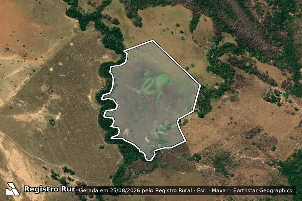 Imagem de satélite de Fazenda Estreito ou Pé do Morro - Parte 1 em Unaí - MG