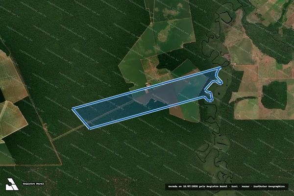 Imagem de satélite de FAZENDA_CONTASUL_B (DESMEMBRADA) - PARTE 1 em Tabaporã - MT