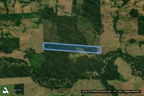 Imagem de satélite de Lote 07, Gleba 04, PF Guajara Mirim, Setor Rio Branco IV - Parte 1 em Nova Brasilândia D'Oeste - RO