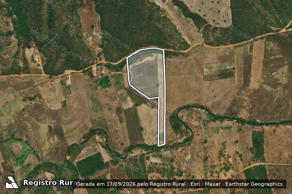 Imagem de satélite de FAZENDA TRAÇADAL MANGA ESONSO  - Parte 2 em Rio Pardo de Minas - MG