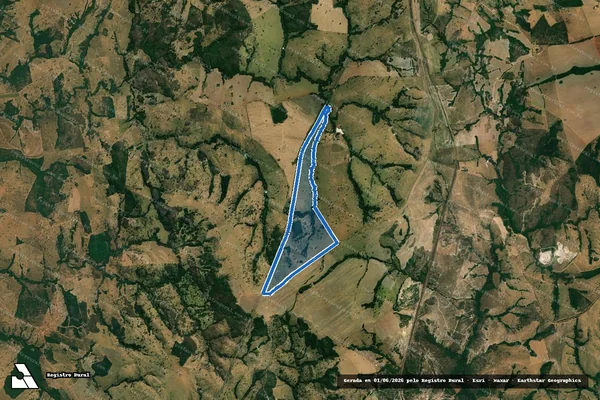 Imagem de satélite de Fazenda Santa Inez - PARCELA 01 em Goiandira - GO
