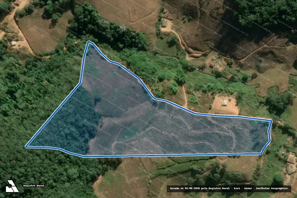 Imagem de satélite de FAZENDA SÃO RUFINO - PARCELA 01 em Divino - MG