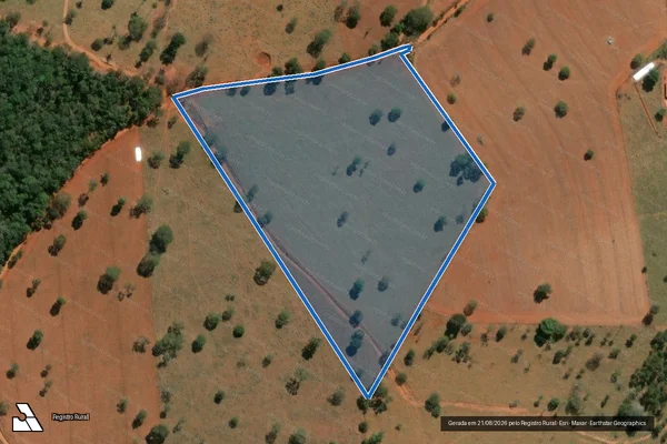 Imagem de satélite de FAZENDA FERRAGEM - 09 em Douradoquara - MG