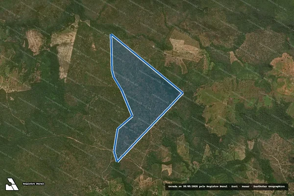 Imagem de satélite de PNCF Assentamento Terra Viva  - Lote 14 ? Reserva Legal em Babaçulândia - TO