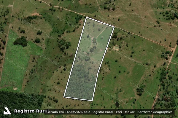 Imagem de satélite de PA VERMELHO E PRETO ? LOTE 09 ? SITIO BOA ESPERANÇA - Parcela 1 em Xinguara - PA
