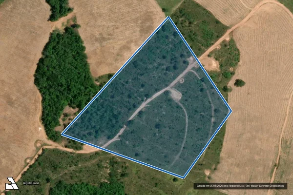 Imagem de satélite de FAZENDA SERRA, LUGAR DENOMINADO PALMITAL - 001 em Morrinhos - GO